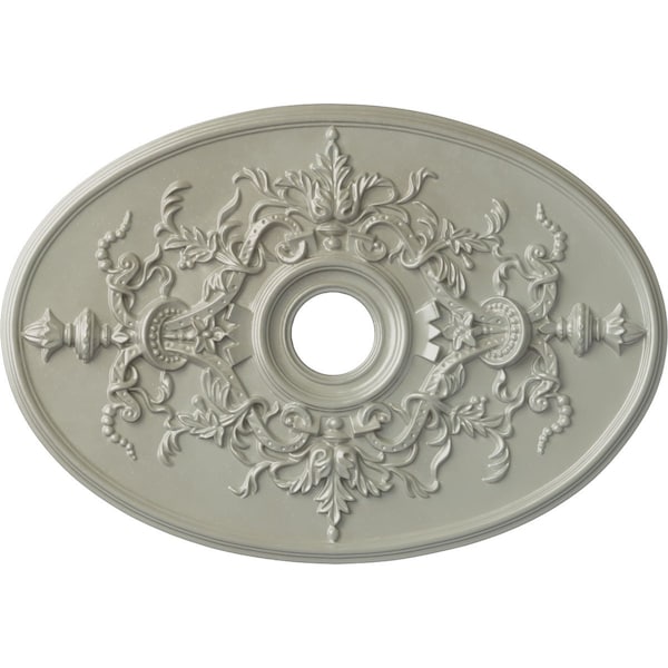 Ekena Millwork Alexa Medallion (Canopies up to 5 5/8"), 30 3/4"W x 21 1/4"H x 3 7/8"ID x 1 5/8"P, Flash Copper CM21X30ALFCS - main